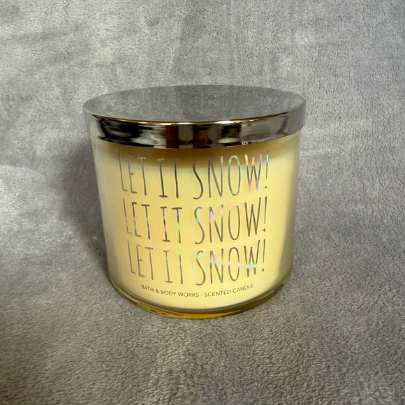 Bath & Body Works Other - Bath & Body Works New Twisted Peppermint Let It Snow 3-Wick Candle 14.5 oz
